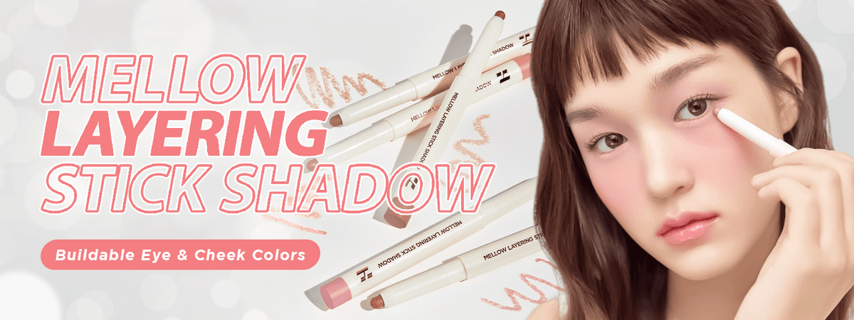 Holika Holika Mellow Layering Stick Shadow | Buildable Eye & Cheek Colors