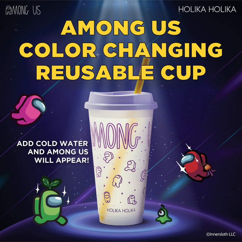 Among Us Color Changing Reusable Cup