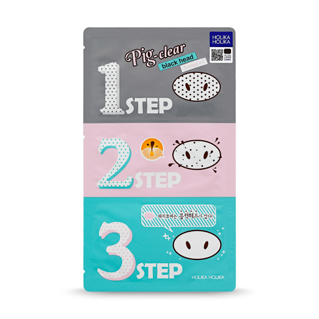 Pembersih Komedo | Pig-nose Clear Blackhead 3 Step kit