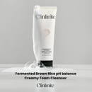 CLINFINITE Fermented Brown Rice pH balance Creamy Foam Cleanser | Sabun Mochi