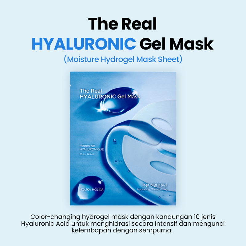 The Real Hyaluronic Gel Mask | Color-Changing Moisture Hydrogel Mask Sheet