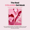 The Real Collagen Gel Mask | Color-Changing Elasticity Hydrogel Mask Sheet