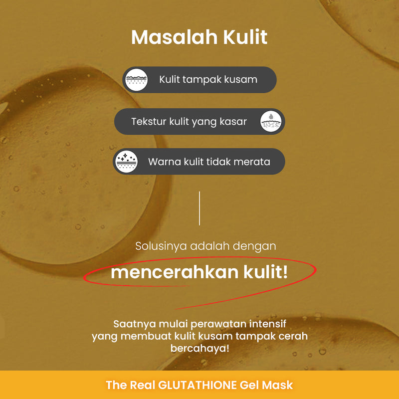 The Real Glutathione Gel Mask | Color-Changing Brightening Hydrogel Mask Sheet