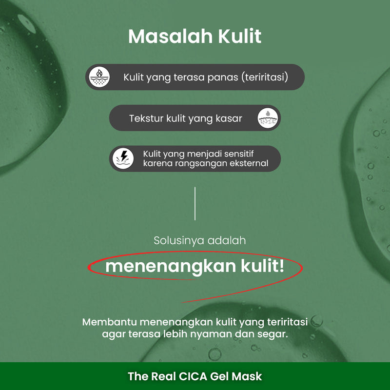 The Real Cica Gel Mask | Color-Changing Soothing Hydrogel Mask Sheet