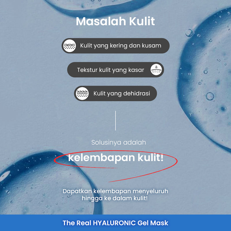 The Real Hyaluronic Gel Mask | Color-Changing Moisture Hydrogel Mask Sheet
