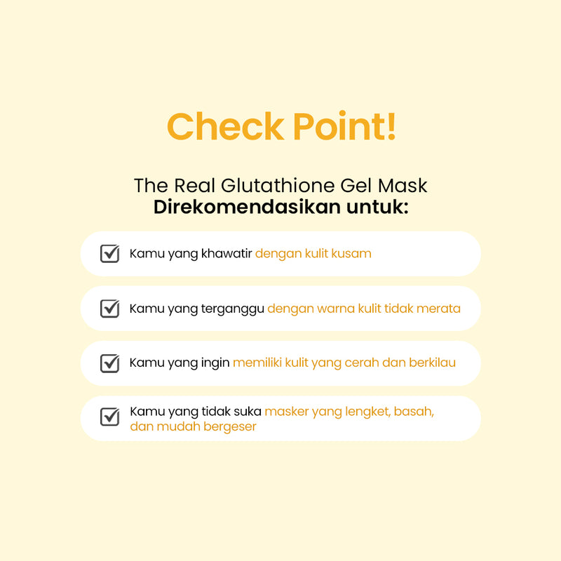 The Real Glutathione Gel Mask | Color-Changing Brightening Hydrogel Mask Sheet