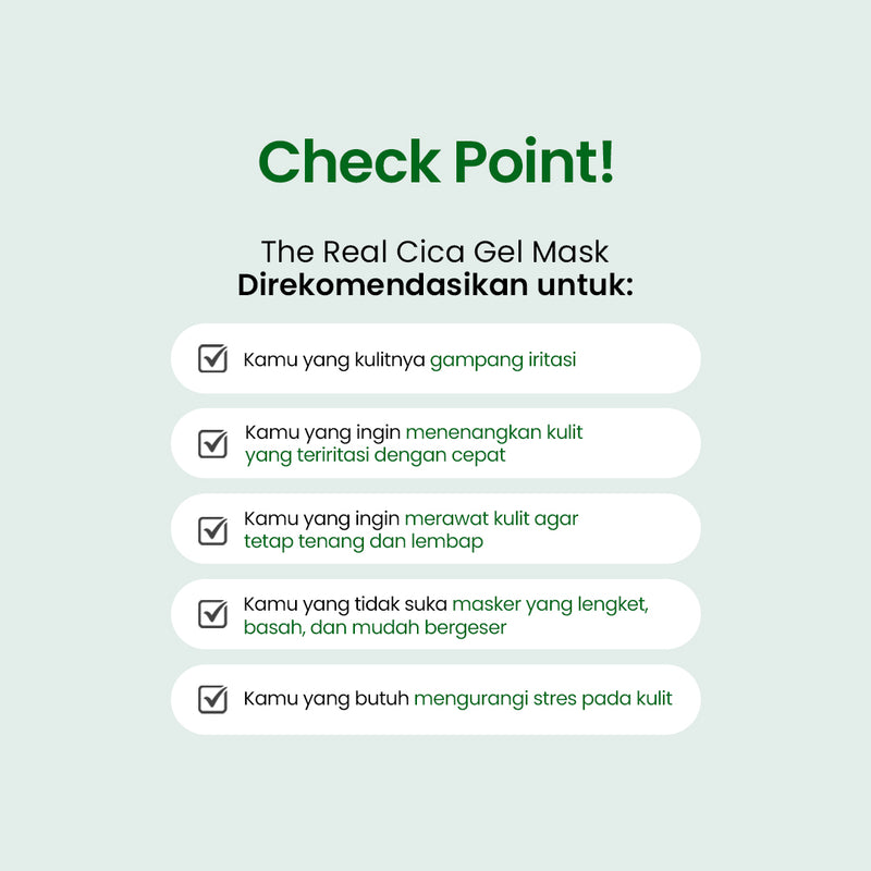 The Real Cica Gel Mask | Color-Changing Soothing Hydrogel Mask Sheet