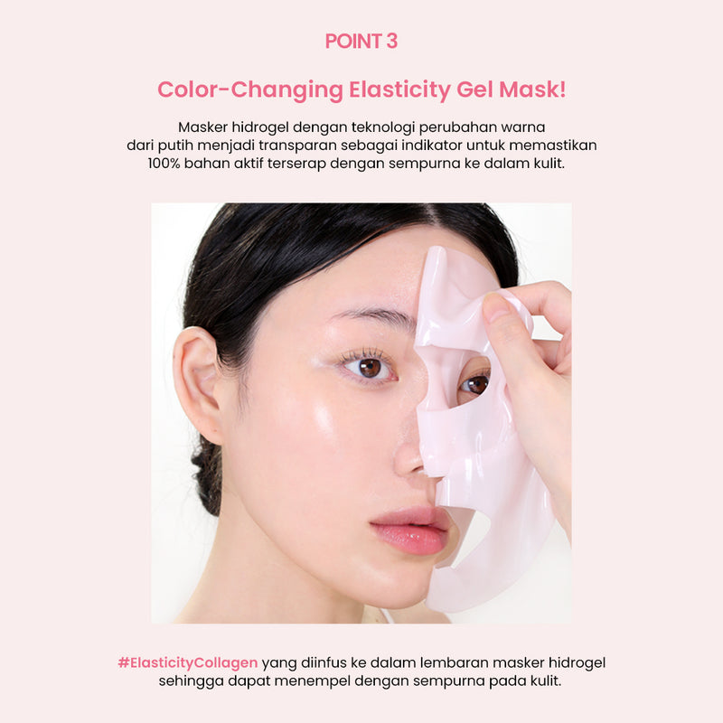 The Real Collagen Gel Mask | Color-Changing Elasticity Hydrogel Mask Sheet