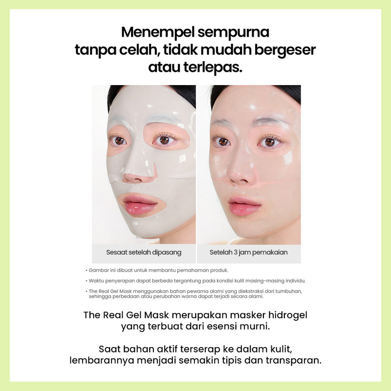 The Real Cica Gel Mask | Color-Changing Soothing Hydrogel Mask Sheet