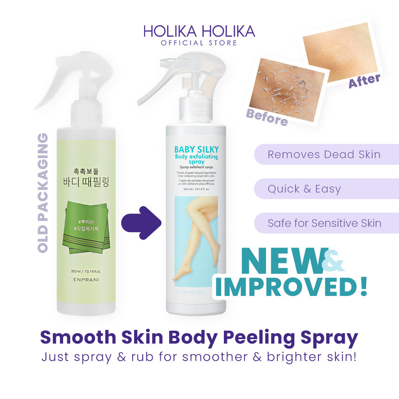 Baby Silky Body Exfoliating Spray | Body Peeling for Smooth & Bright Skin