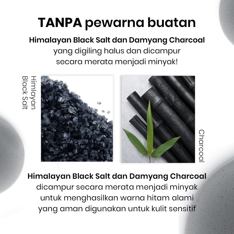 CLINFINITE Black Salt and Charcoal Blackhead Deep Cleansing Oil | Minyak Arang Hitam