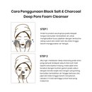 CLINFINITE Black Salt and Charcoal Deep Pore Foam Cleanser | Sabun Garam Hitam Himalaya