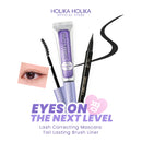 Holika Holika Bundle | Lash Correcting Mascara & Tail Lasting Brush Liner EX & Tail Lasting Sharp Pen Liner | Lightweight, Waterproof, Smudgeproof, Strong Curling Mascara & Eyeliner Pen