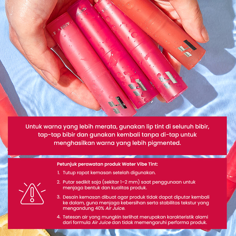 Water Vibe Tint | Hydrating  Lip Tint Stick