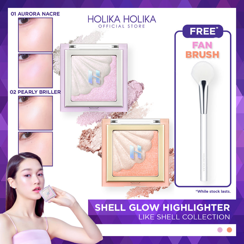 Shell Glow Highlighter (Like Shell Collection) | FREE Like Shell Fan Brush