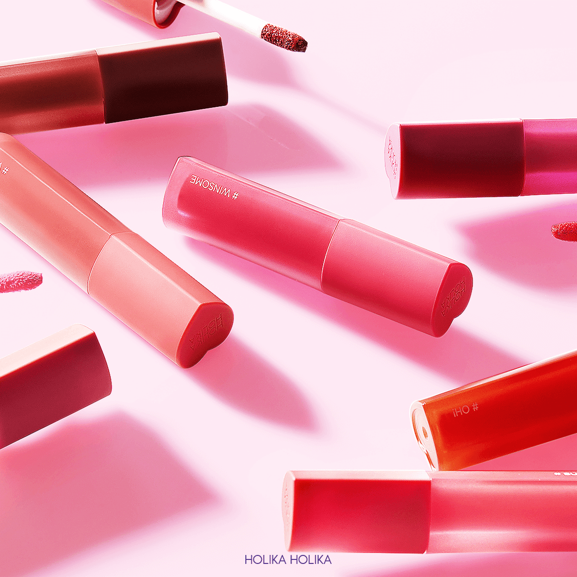 Lip Tint Gloss Korea Heart Crush Glow Tint Air HOLIKA HOLIKA